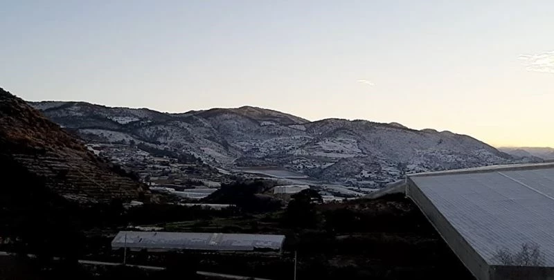 Alanya’nın kırsalı beyaza büründü

