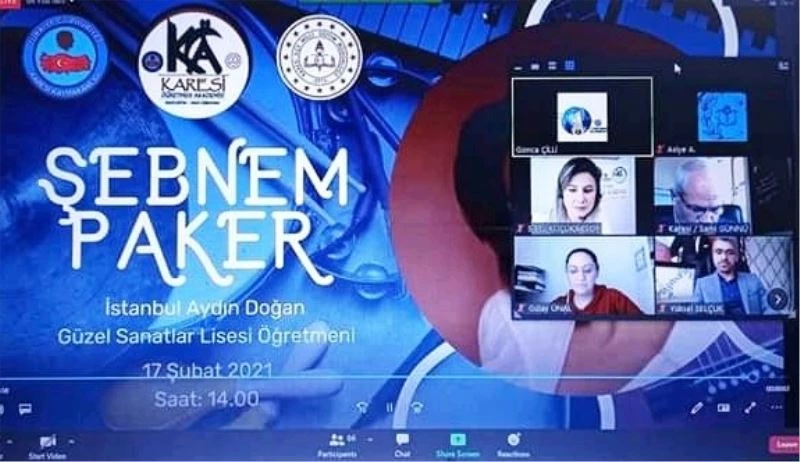 Karesi Öğretmen Akademisi, ”Şebnem Paker ile “Dinle” dedi
