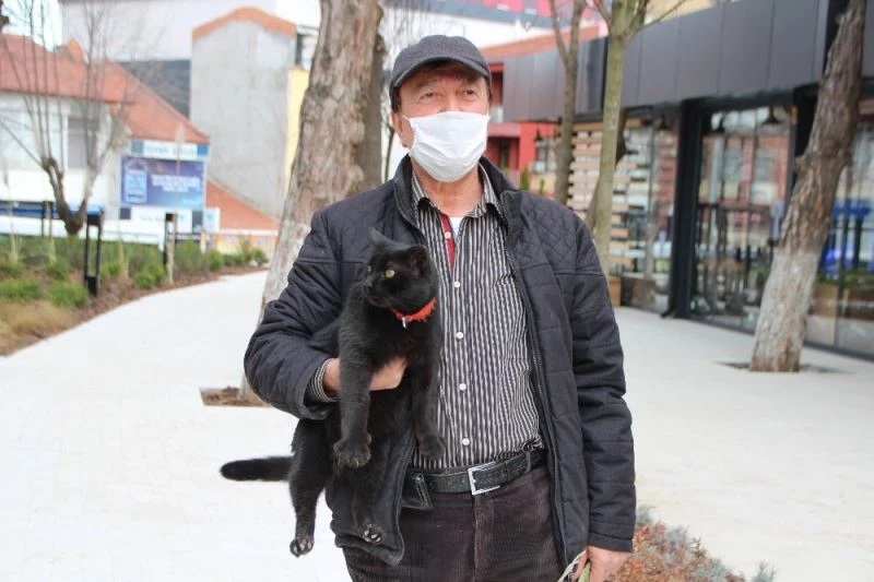 Hayatta tuttu yürüttü çocuğu gibi baktığı ’kedi’ 5 yıldır mutlu
