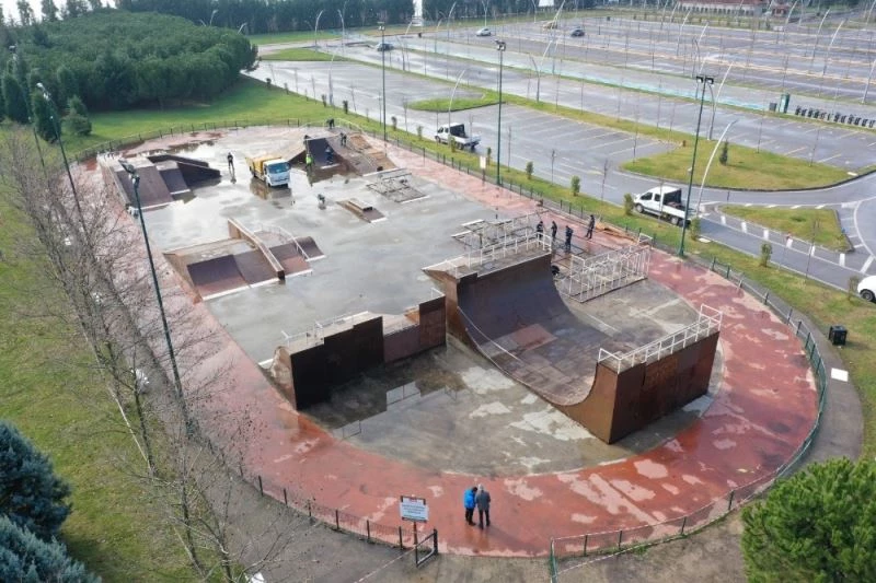 Seka Park kaykay pisti yenileniyor
