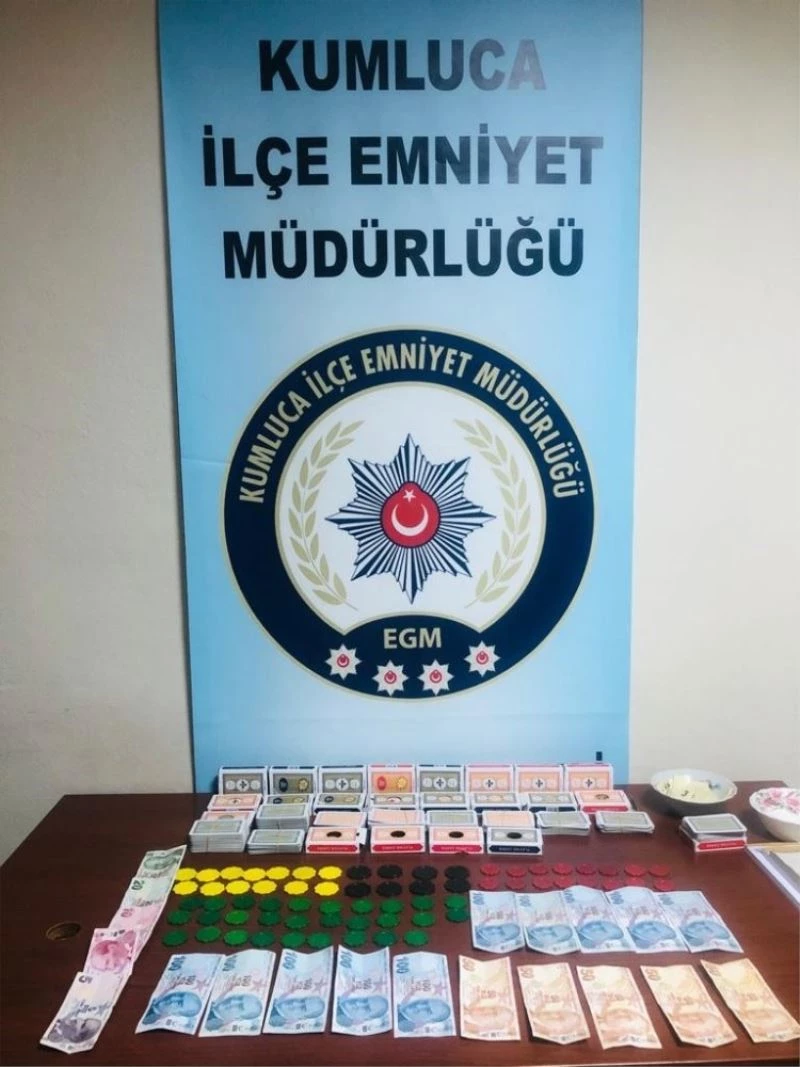 Antalya’da kumar oynayan ve oynatanlara 59 bin TL ceza
