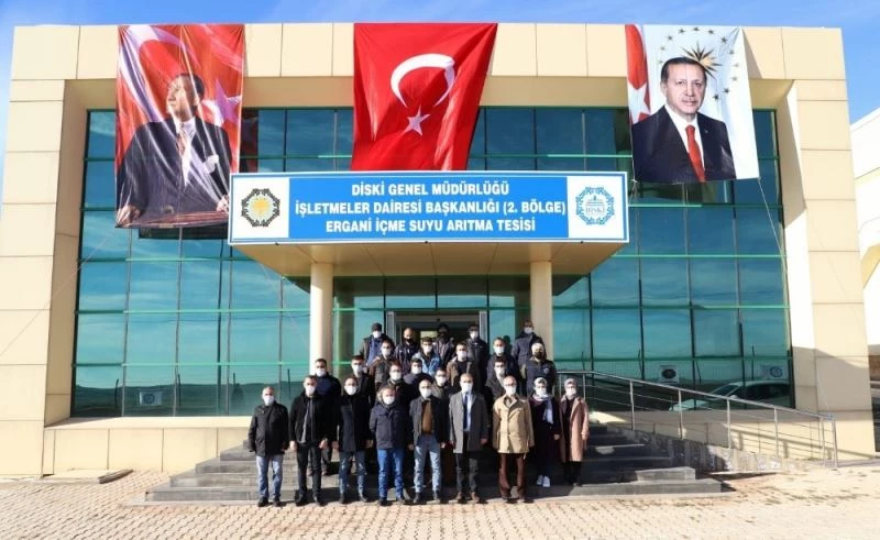 Tutşi, Ergani İçme Suyu Arıtma Tesisinde incelemede bulundu
