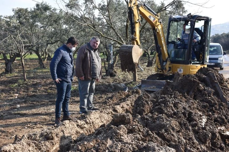 Umurbey’de zeytinlikler suya kavuşuyor

