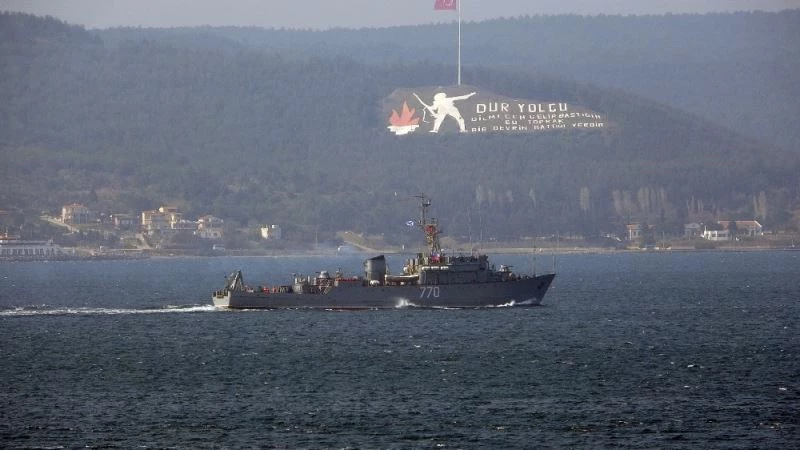 Rus savaş gemisi ‘Valentin Pikul’ Çanakkale Boğazı’ndan geçti
