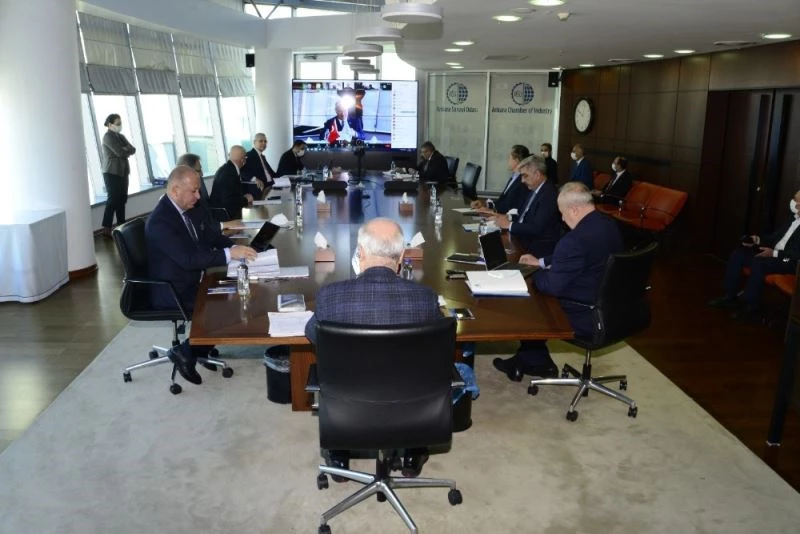 KKTC Ekonomik Örgütler Platformu’ndan ATO’ya ziyaret
