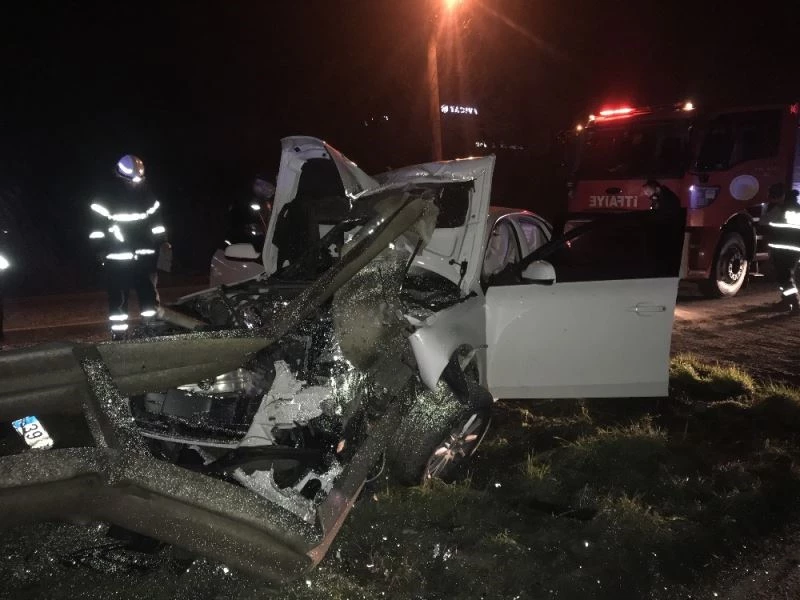 Polisin alkollü kazazede ile imtihanı
