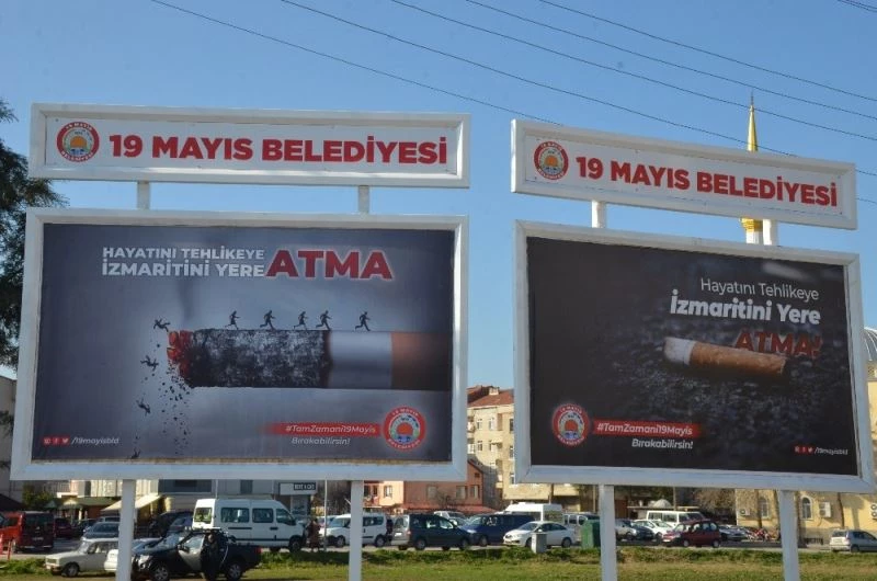 19 Mayıs Belediyesi sigaraya savaş açtı

