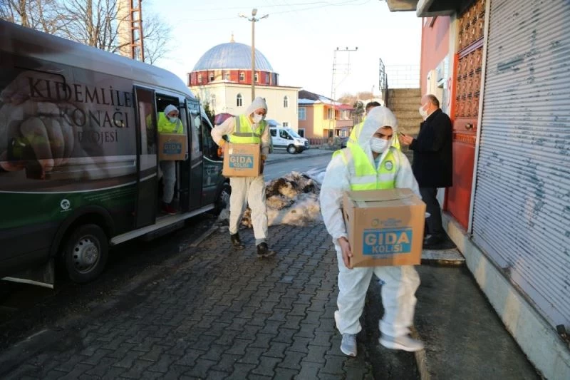 Karantinadaki mahallelere büyükşehir desteği
