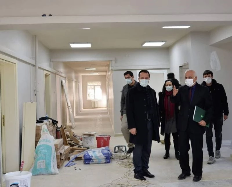 Vali Şentürk, YEDAM inşaatında incelemede bulundu
