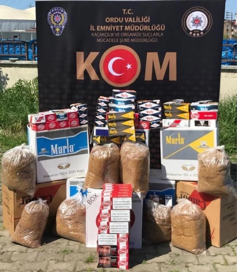 Ordu’da kaçak tütüne sıkı denetim
