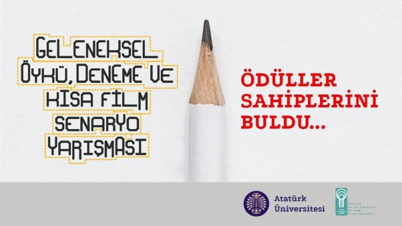 Geleneksel öykü, deneme ve kısa film senaryo yarışmasında ödüller sahiplerini buldu
