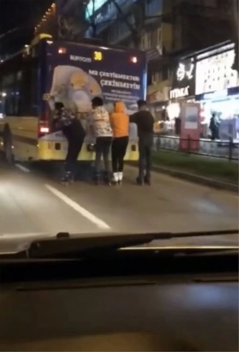 Bursa,da patenci gençlerin tehlikeli yolculuğu
