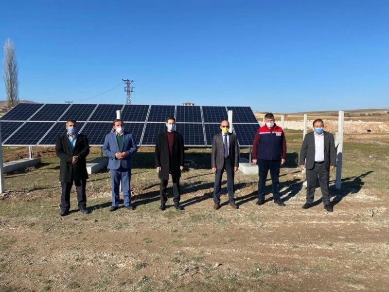 İçme suyu pompasının enerjisini karşılamak için ’’GES’’ tesisi
