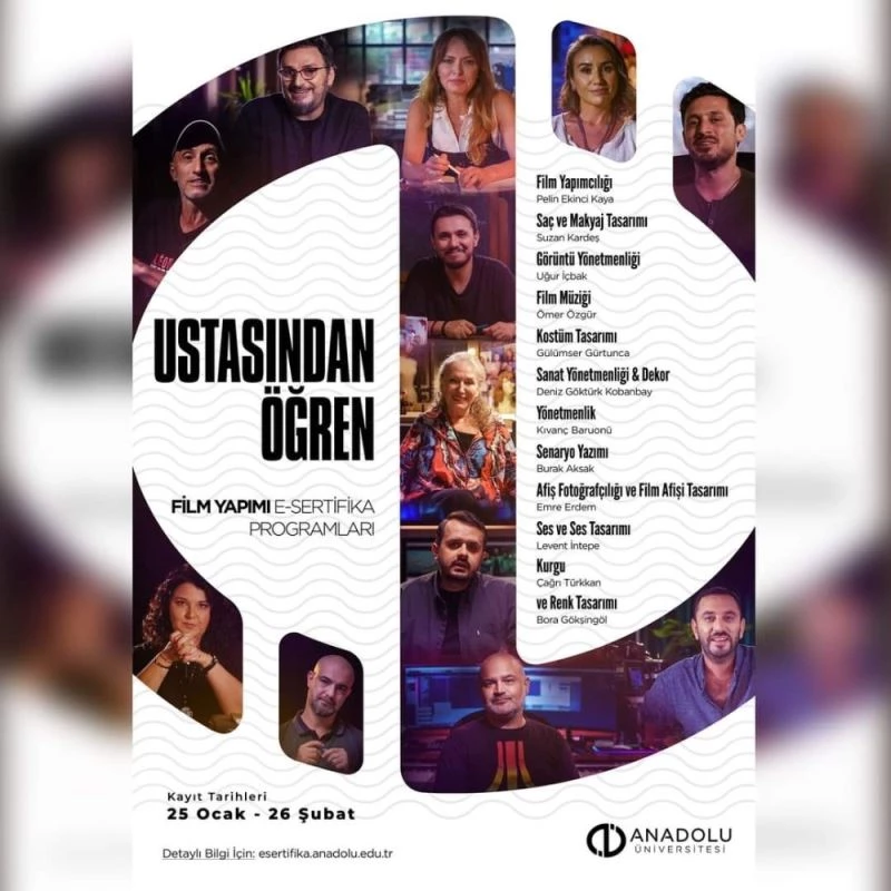 e-Sertifika programı ile film yapımını ustasından öğreniliyor
