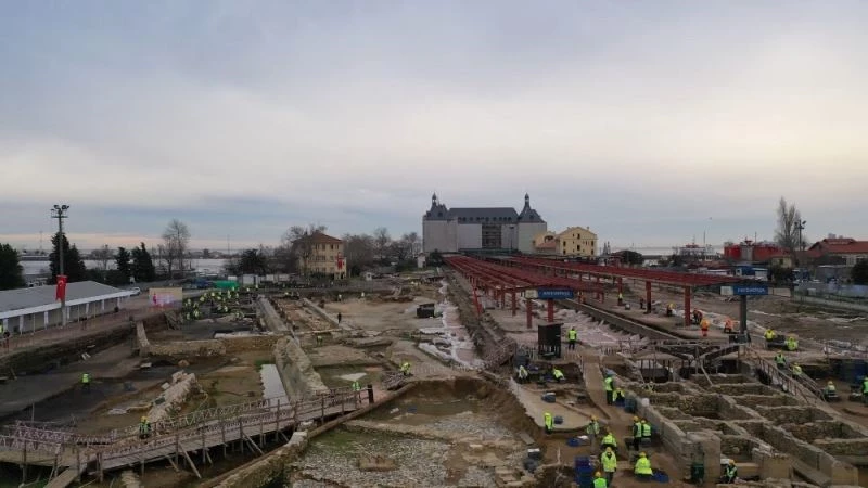 Haydarpaşa Garı’nın son hali havadan görüntülendi
