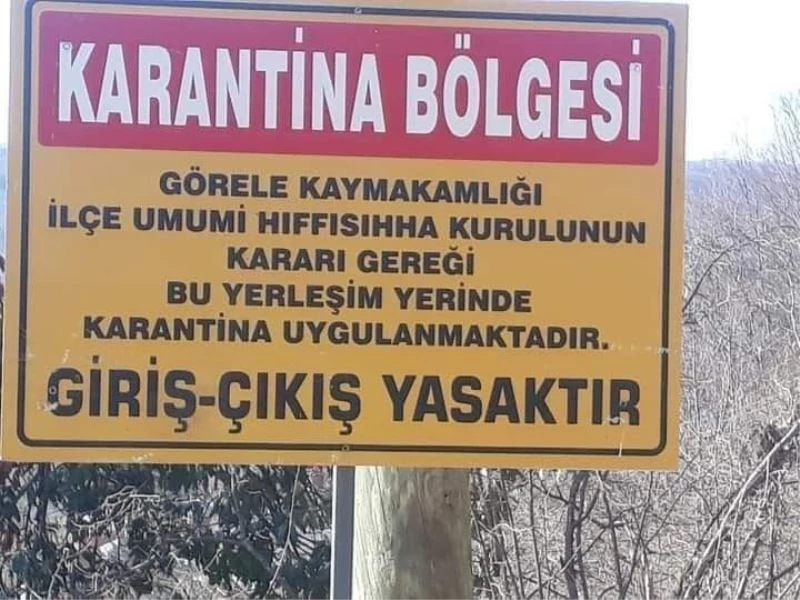 Görele ilçesinde bir köy karantinaya alındı
