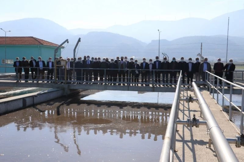 Kırkağaçlı Muhtarlar atıksu arıtma tesisine hayran kaldı
