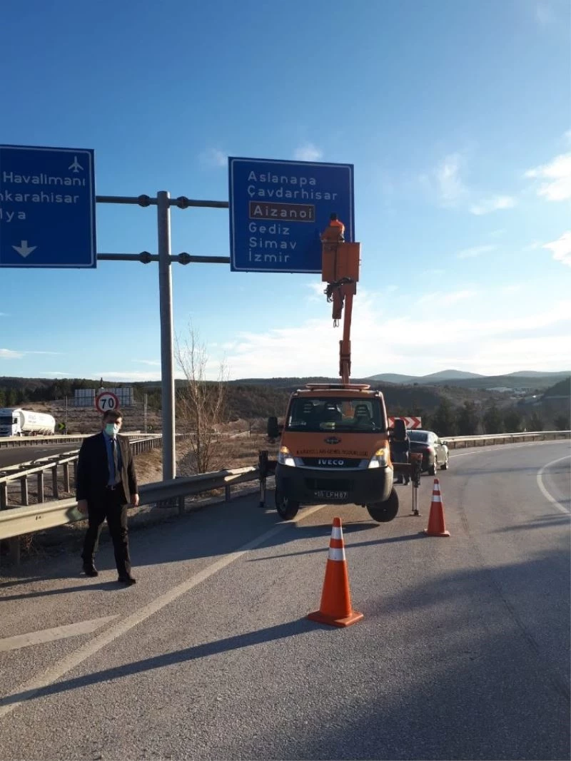 İlçe girişine ön bilgi levha çalışması
