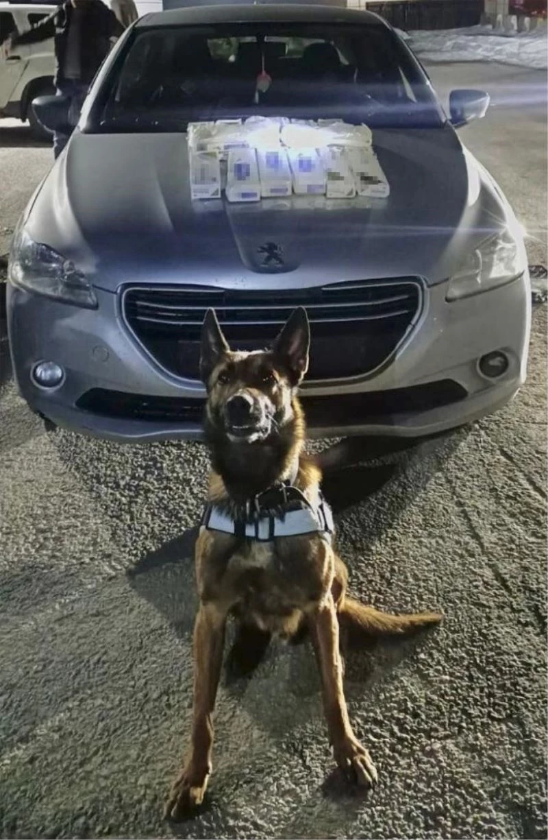 Sigara kartonları içinde 17 kilo metanfetamin ele geçirildi
