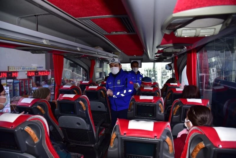 Manisalıların sağlığı için terminalde denetimler sürüyor
