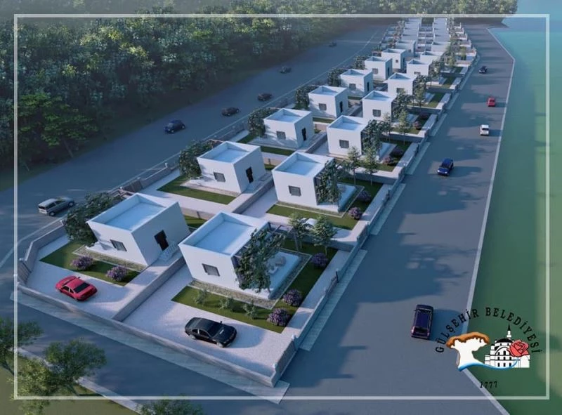 Gülşehir Belediyesi, Kızılırmak kenarına “Hobi Bahçesi evleri” yapıyor
