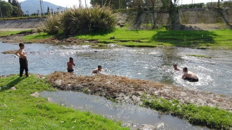 Osmaniye’de su kanalında tehlikeli serinlik