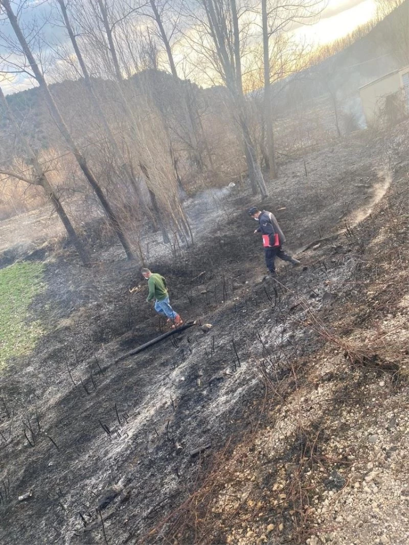 Osmancık Danişment köyünde yangın
