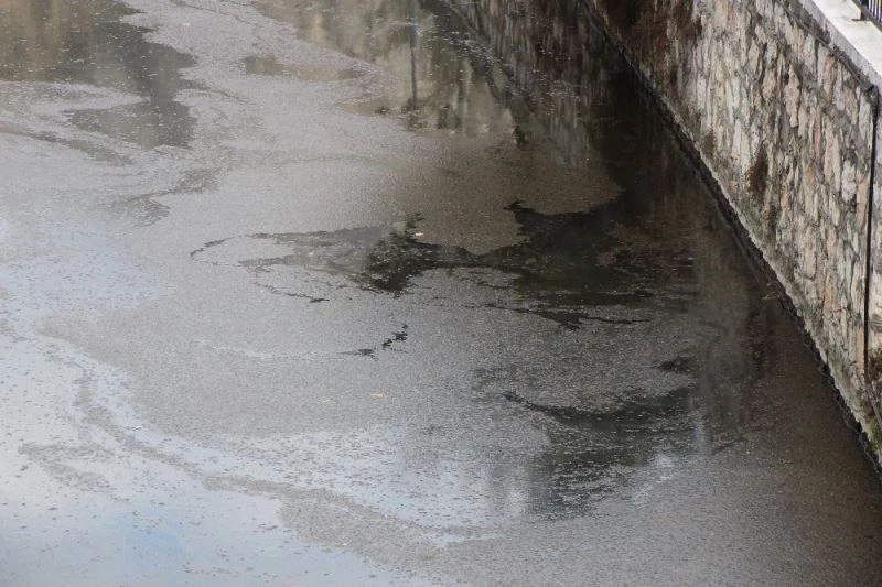 Yeşilırmak’ta üzen görüntü
