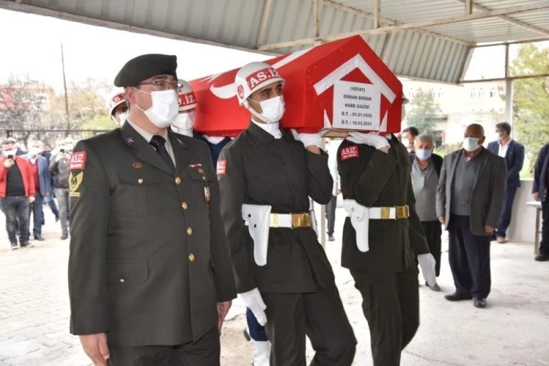 Kore Gazisi Osman Boran yol yolculuğuna uğurlandı
