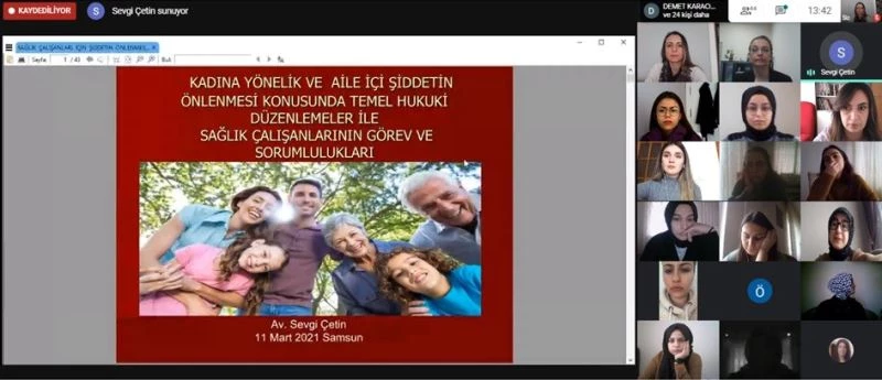 OMÜ’de hemşirelere ’şiddetin’ hukuksal boyutu anlatıldı
