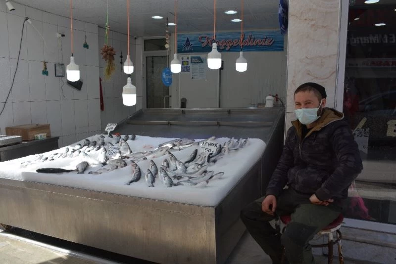 Sinop’ta tezgahlar havuz balıklarına kaldı
