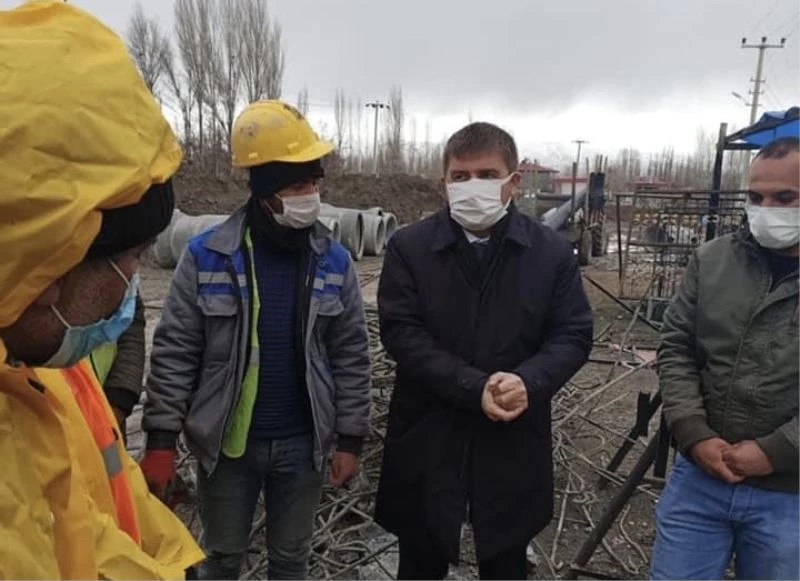 Vali Sarıibrahim saha denetiminde
