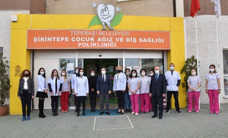 Tepebaşı’nda çocuklar sağlıkla gülümsüyor