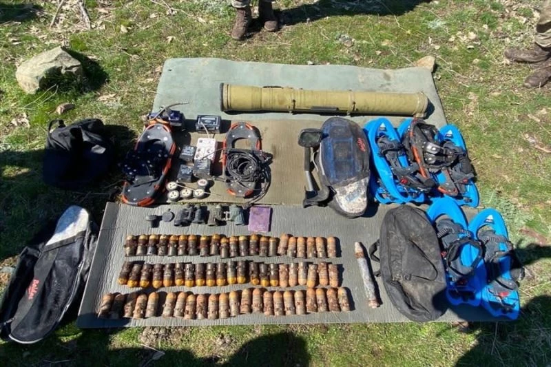 Irak’ın kuzeyi Hakurkt’ta çok sayıda mühimmat ele geçirildi
