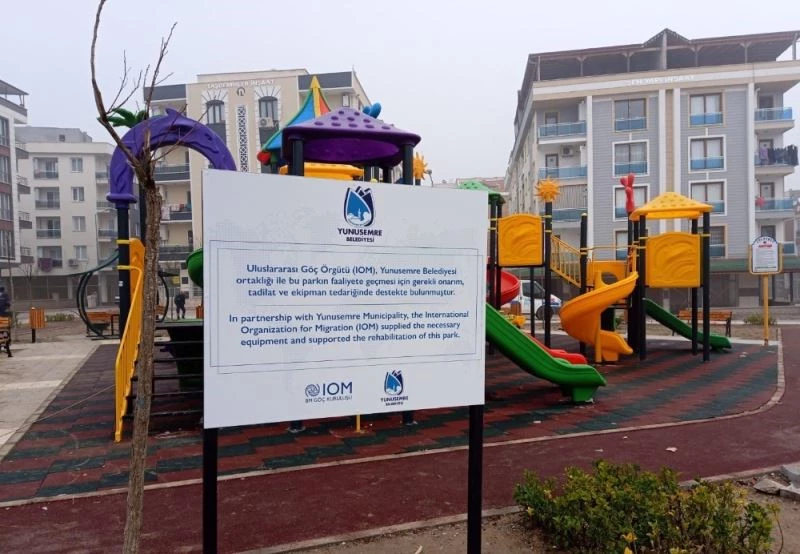 Mülteci çocuklar parkla uyum sağlayacak
