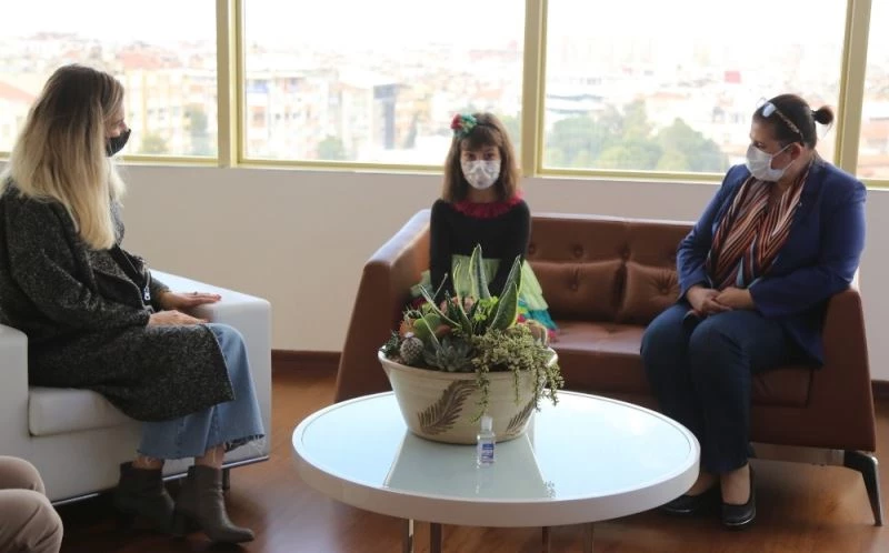 Başkan Çerçioğlu, piyano yeteneği Sagut’u ağırladı
