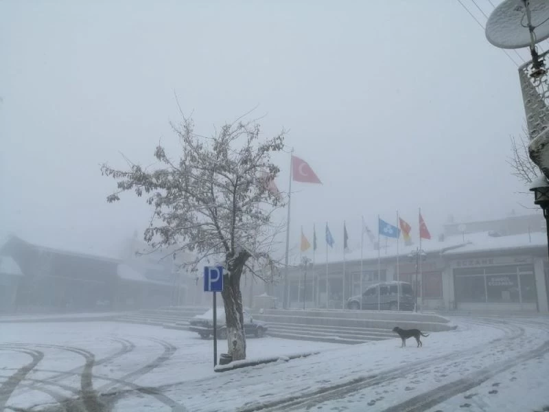 Mihalıççık’ta kar şaşkınlığı
