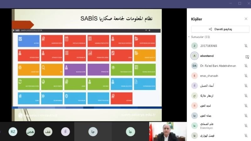 Prof. Dr. Bostancı Ürdün’de düzenlenen sempozyumda SAÜ’yü anlattı
