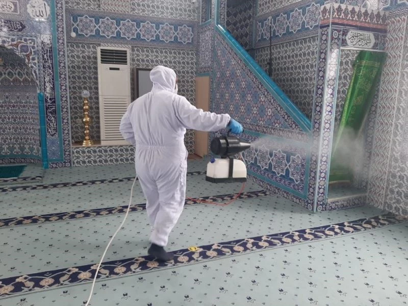 Canik’te 7 bin 442 bina dezenfekte edildi
