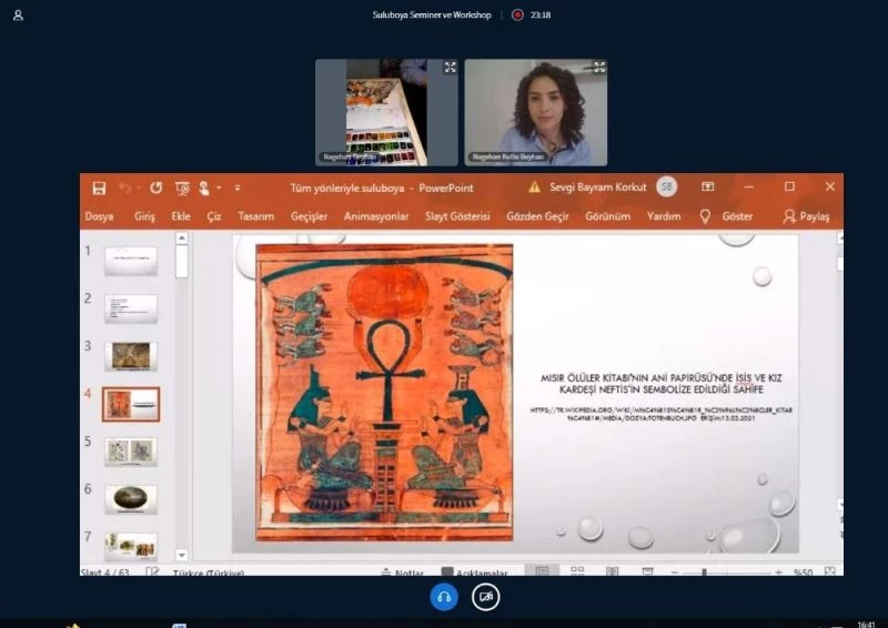 Suluboya semineri ve workshop etkinliği gerçekleştirildi
