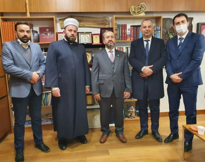 Karadağ Diyanet İşleri Başkanı Feyziç’ten Kavuncu’ya ziyaret
