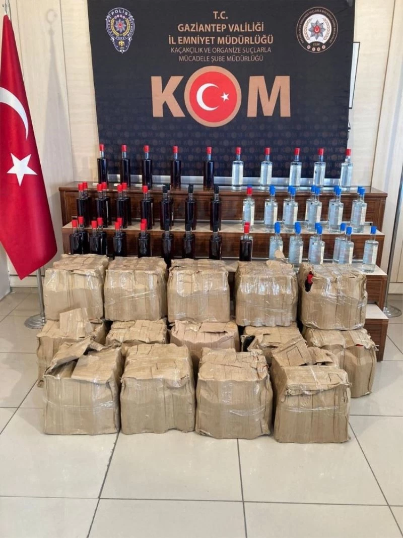 KOM’dan sahte içki operasyonu: 294 şişe ele geçirildi
