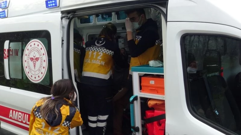 Gelin kaynana yangında dumandan etkilendi
