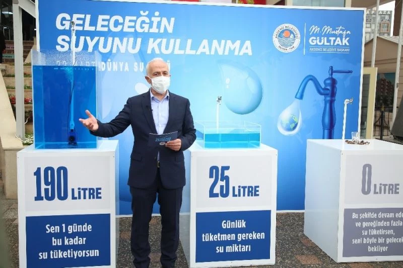 Başkan Gültak’tan çağrı: “Suyumuza sahip çıkalım, su israfından kaçınalım”
