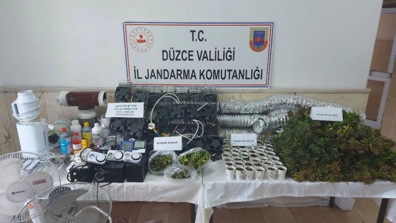 Uyuşturucuyu imalathanesine çevrilen eve baskın
