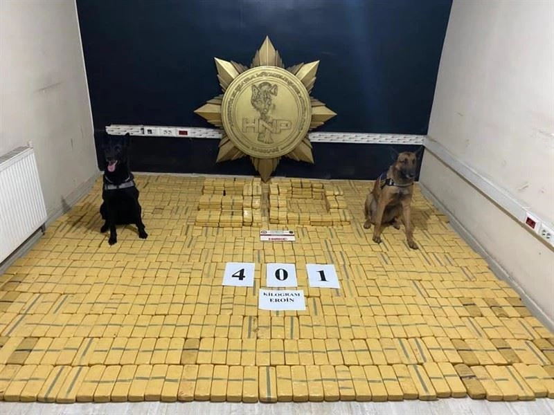 Yüksekova’da 401 kilo eroin ele geçirildi
