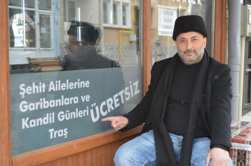 Ücretsiz tıraş yapmak isteyenler yarın bu kuaförde bekleniyor
