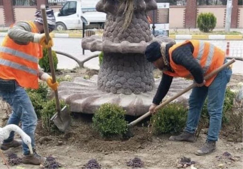 Iğdır kent merkezi yeşillendiriliyor
