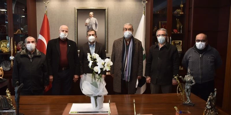 İki Şerefeli Veli Bey Camii Derneği’nden Ataç’a ziyaret
