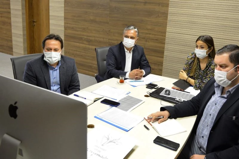 Uysal, çalıştaya online bağlandı
